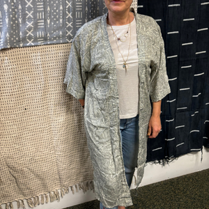 Long Silk Kimono Jacket | 100% Silk Multiple Styles One Size